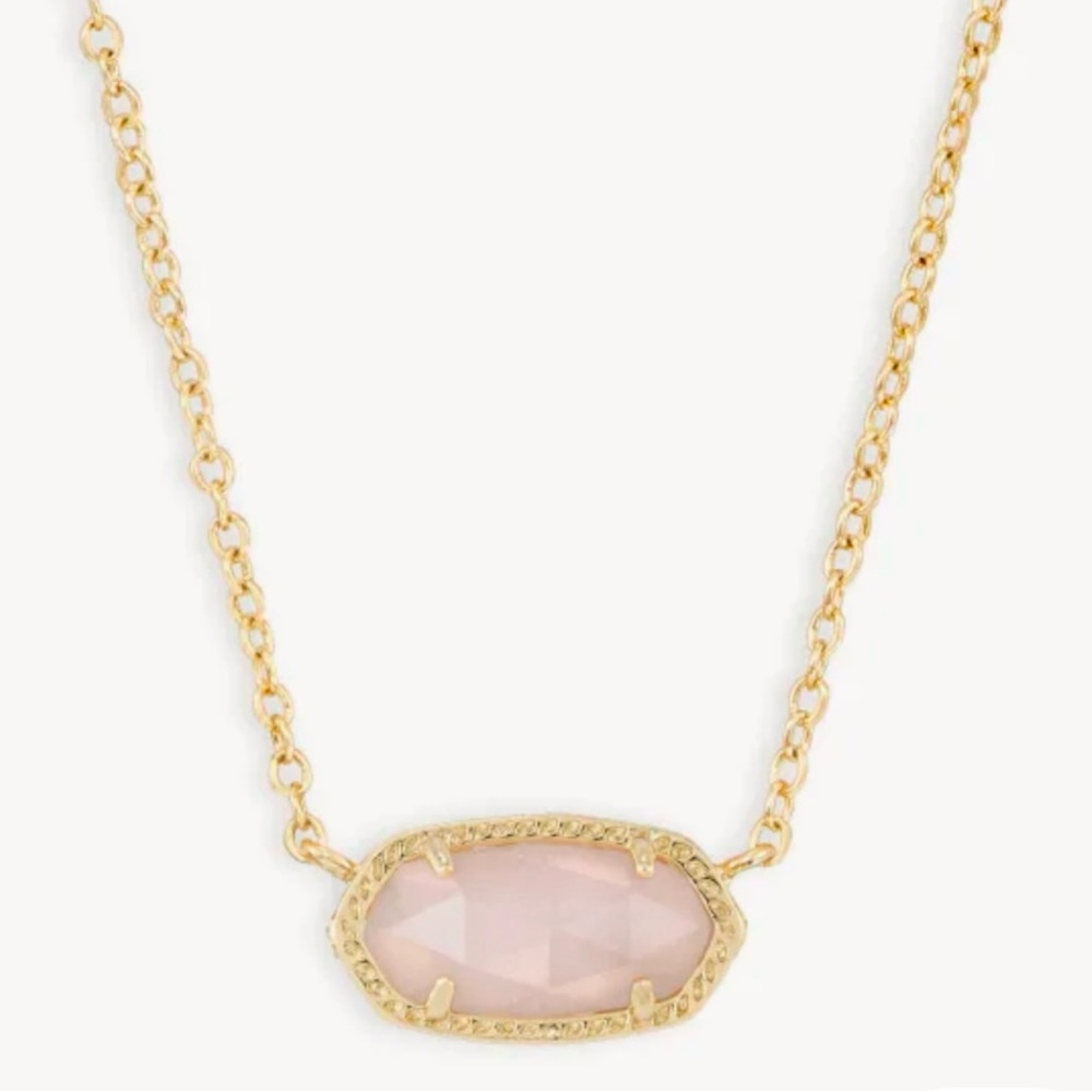 Kendra Scott Gold and Pink Pendant Necklace